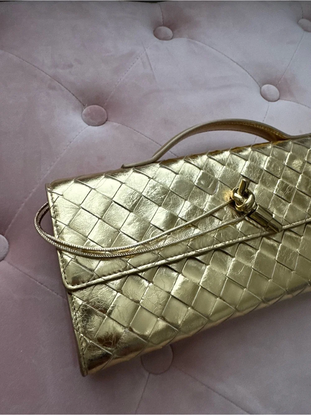 Bottega Veneta Andiamo Intrecciato Clutch Bag